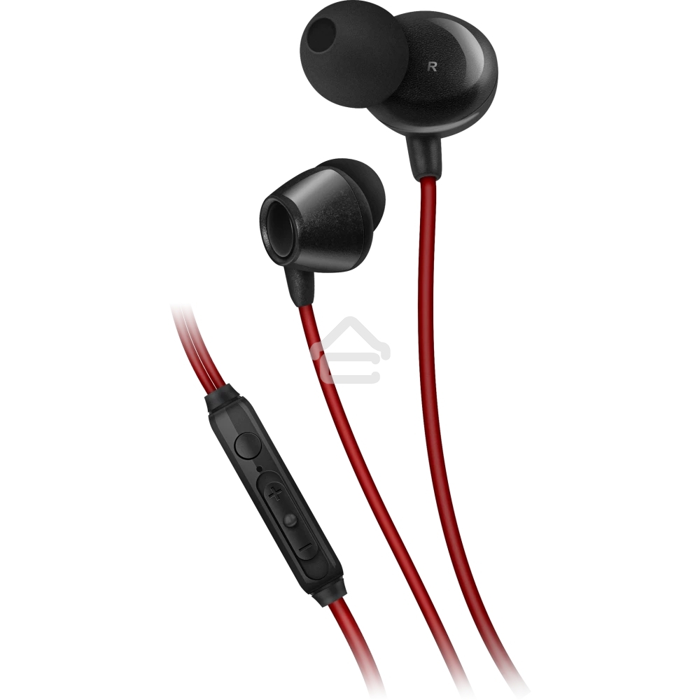 Наушники внутриканальные SVEN с микрофоном E-292M черный/красный пульт