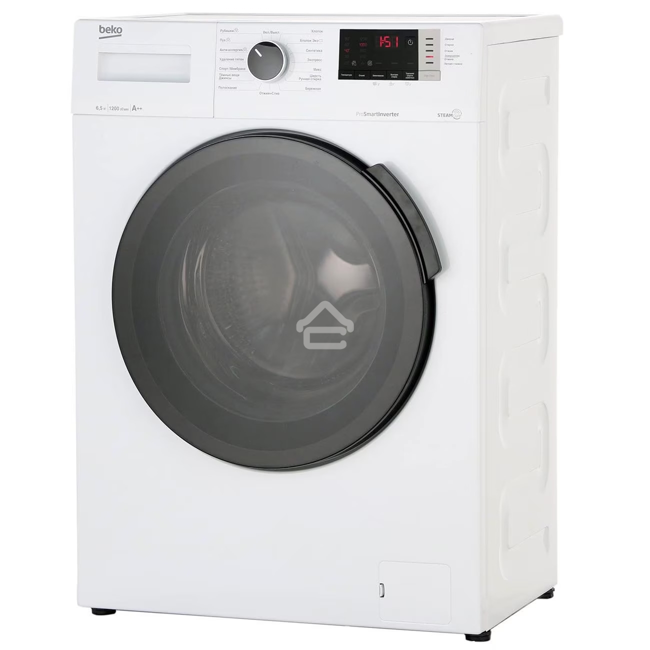 Стиральная машина Beko WSPE 6H612W белый, загрузка фронтальная 6,5 кг, 1200 об/мин., класс: А++
