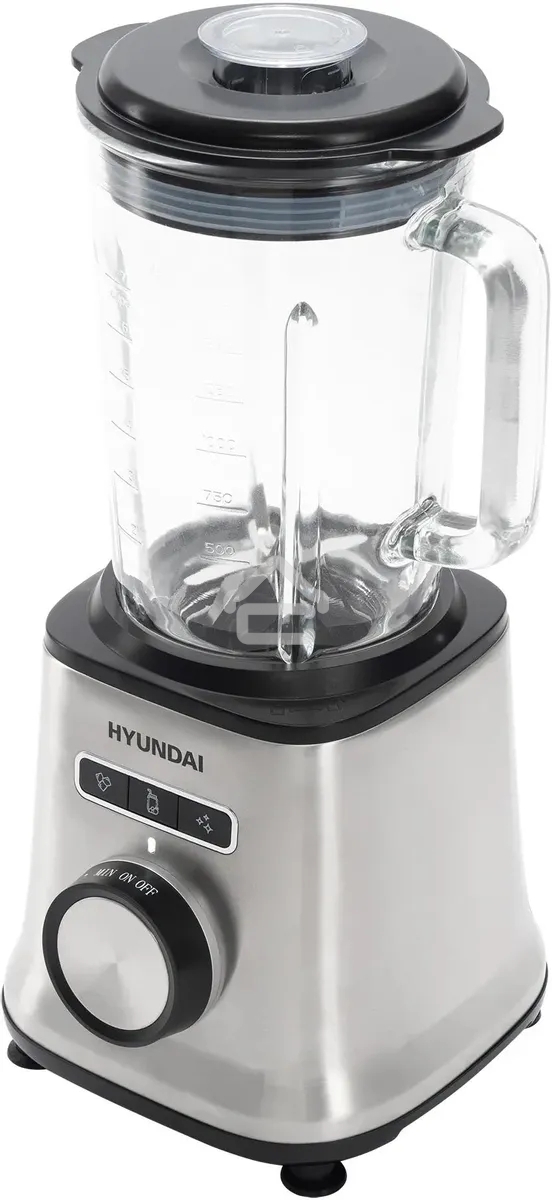 Блендер стационарный Hyundai HYB-S4921 1500 Вт, 1,8 л, серебристый/черный