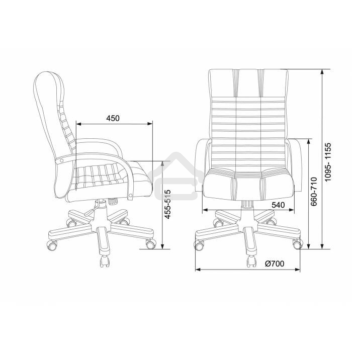 Кресло руководителя Бюрократ KB-10WALNUT/B/LEATH черный, кожа, крестовина дерево
