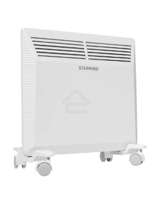 Конвектор Starwind SHV5010, белый, 1000 Вт, 15 м2, термостат, 1 режим мощности