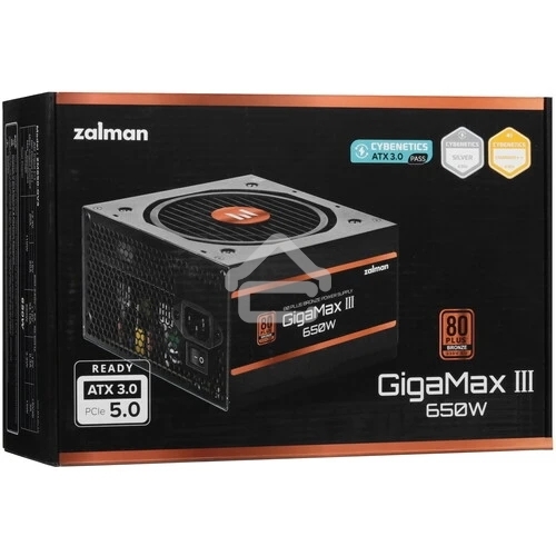 Блок питания Zalman ZM650-GV3 RTL, 650Вт, 80 PLUS Bronze, 120мм, черный