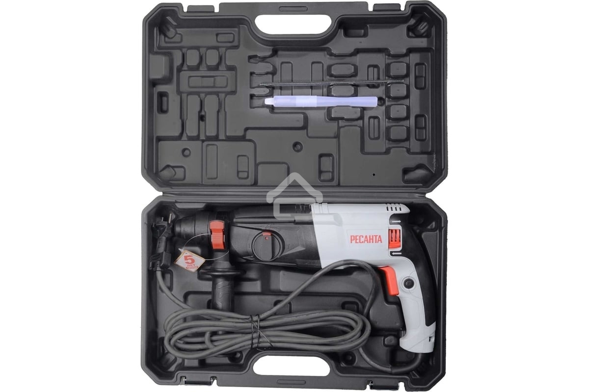 Перфоратор Ресанта П-28-800К SDS-plus уд.:3.4Дж 800Вт (кейс в комплекте)