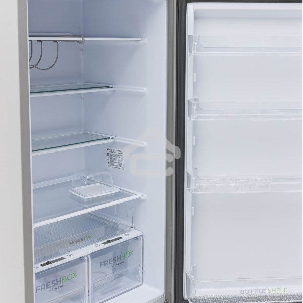 Холодильник Бирюса М6132 металлик двухкамерный 245/85л морозилка снизу, автоматическое