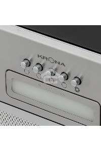 Вытяжка полновстраиваемая Krona AMELI LIGHT 600 INOX PB управление кнопочное, нержавеющая сталь