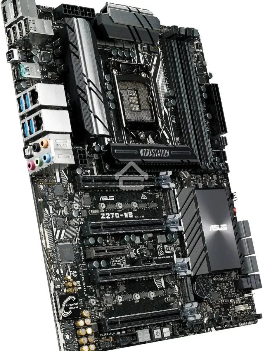 Материнская плата ASUS Z270-WS, LGA 1151, Intel Z270, 4xDDR4, 4xSATA, 2xM.2, 1xU.2, 4xPCIe 3.0 x16, 1xPCIe x1, 1xDP, 1xHDMI, 2x 1Gb LAN, 8xUSB-A, 7.1, ATX