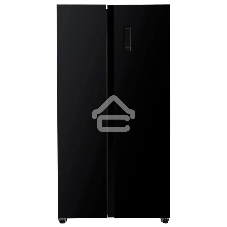 Холодильник Kraft KF-MS5701BI черный двухкамерный 372/198л морозилка сбоку, Side by Side