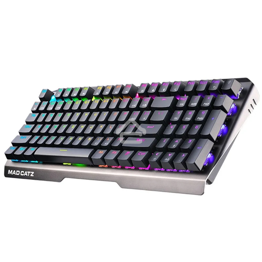 Клавиатура проводная игровая Mad Catz S.T.R.I.K.E. 13 US БЕЗ РУССКОЙ РАСКЛАДКИ черная (CHERRY MX RED Switch, 96 кл., RGB подсветка, USB)