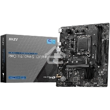 Материнская плата MSI PRO H610M-S DDR4, LGA 1700, Intel H610, 2xDDR4, 2xSATA, 1xM.2, 1xPCIe 4.0 x16, 1xPCIe 3.0 x1, 1xHDMI, 1x1Gb LAN, 4xUSB 2.0, 2xUSB 3.2 Gen 1, 3x3.5 мм, 7.1, Micro-ATX