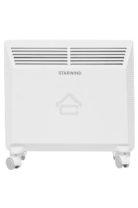 Конвектор Starwind SHV5010, белый, 1000 Вт, 15 м2, термостат, 1 режим мощности