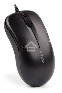 Мышь проводная A4Tech OP-560NUS черный, 1200 dpi, USB, кнопки - 3