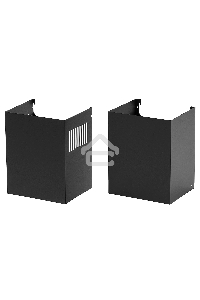 Вытяжка кухонная вертикальная Krona AURA 600 FRAME BLACK S черный с прозрачным кантом