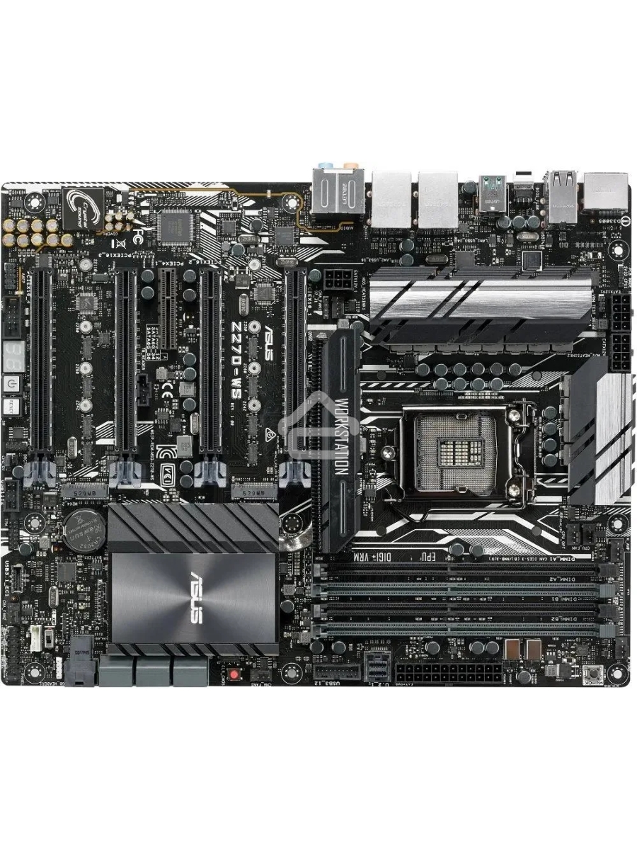 Материнская плата ASUS Z270-WS, LGA 1151, Intel Z270, 4xDDR4, 4xSATA, 2xM.2, 1xU.2, 4xPCIe 3.0 x16, 1xPCIe x1, 1xDP, 1xHDMI, 2x 1Gb LAN, 8xUSB-A, 7.1, ATX