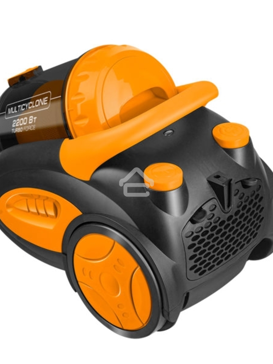 Пылесос Centek CT-2520 Orange оранжевый/черный, 400/2200 Вт, уборка сухая, пылесборник циклонный фильтр, 2 л