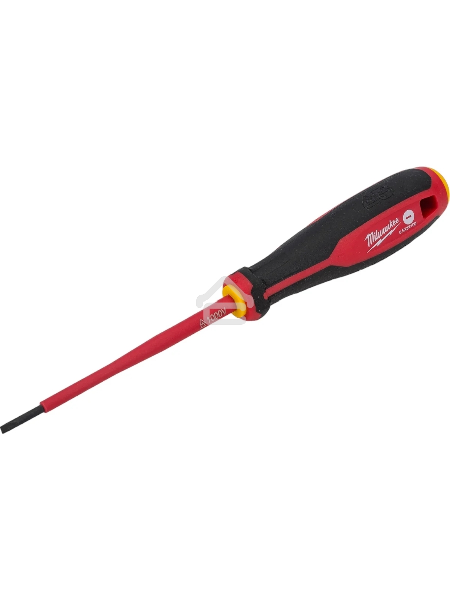 Отвертка трехгранная изолированная Milwaukee VDE SL 0.5X3X100 (4932478713)