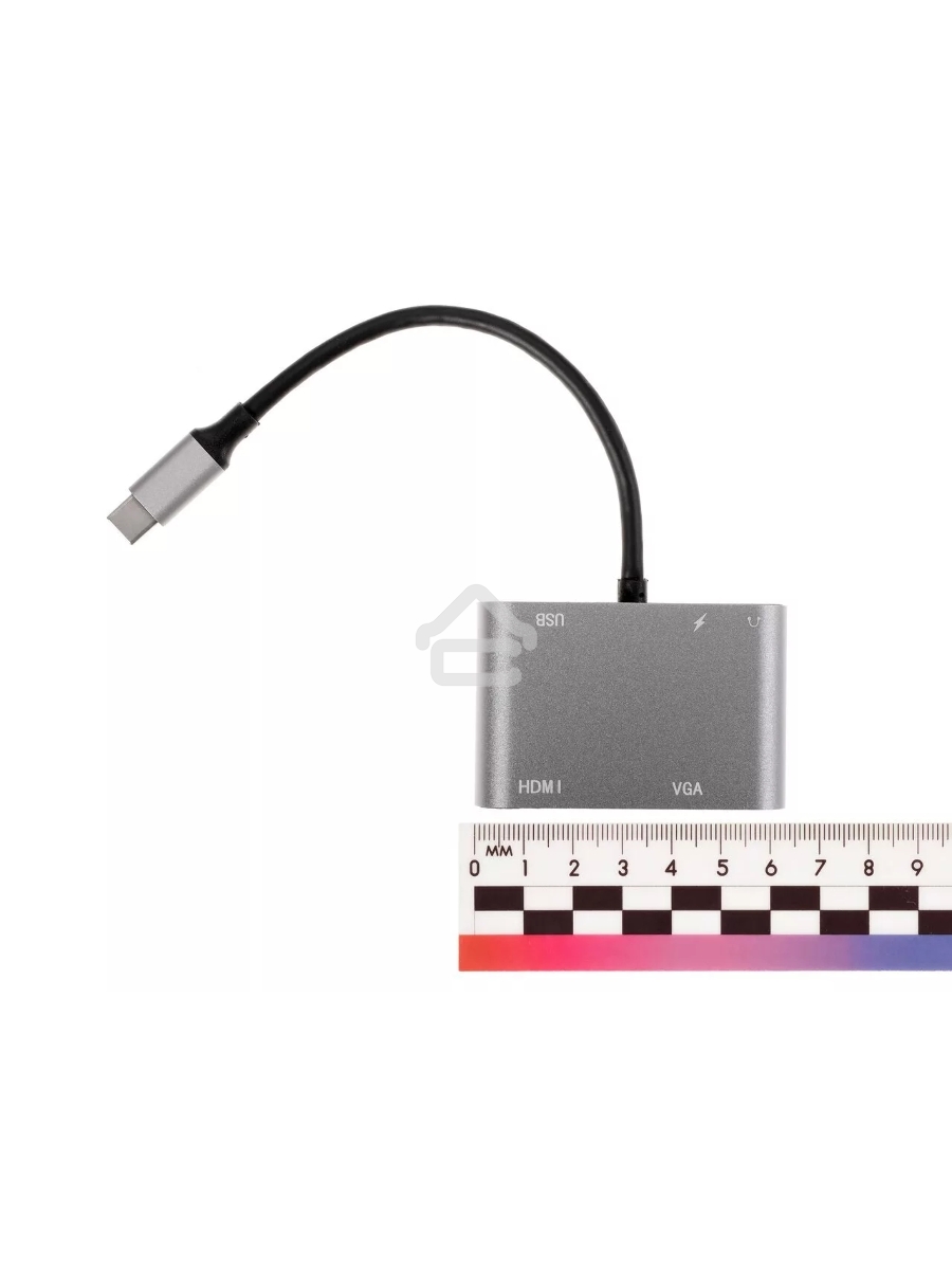 Адаптер USB Type-Cm-->VGA, HDMI 4k*30Hz, USB3.0, PD, Audio,iOpen (Aopen/Qust/VCOM)<ACU4511>