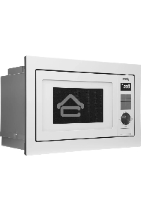 Микроволновая печь встраиваемая Domfy DM2540BW WG белый, 25 л, 900 Вт, переключатели - кнопки/поворотный мехинизм