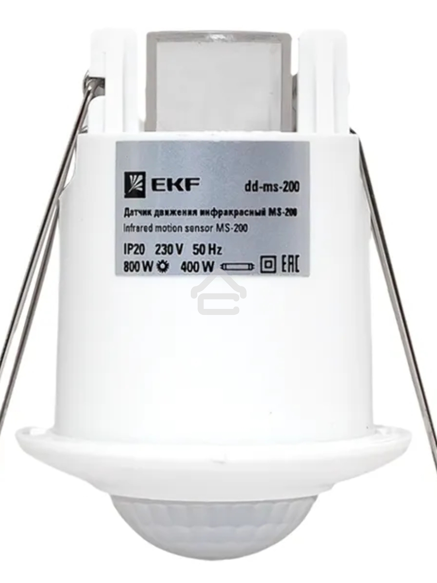Датчик движения EKF dd-ms-200 (ИК) MS-200 встраиваемый 800 Вт 360 град. до 6 м IP20
