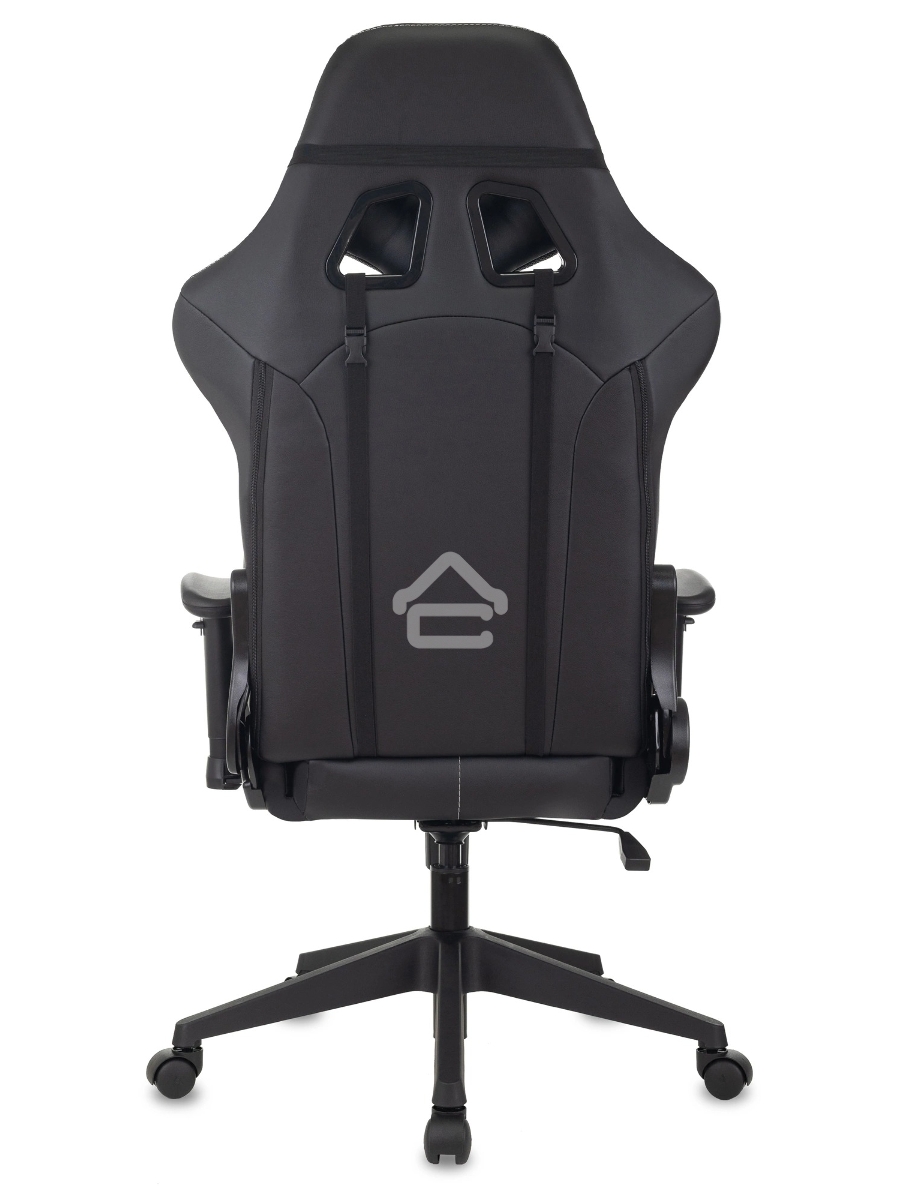 Кресло игровое Бюрократ VIKING 5 AERO WHITE черный/белый искусственная кожа