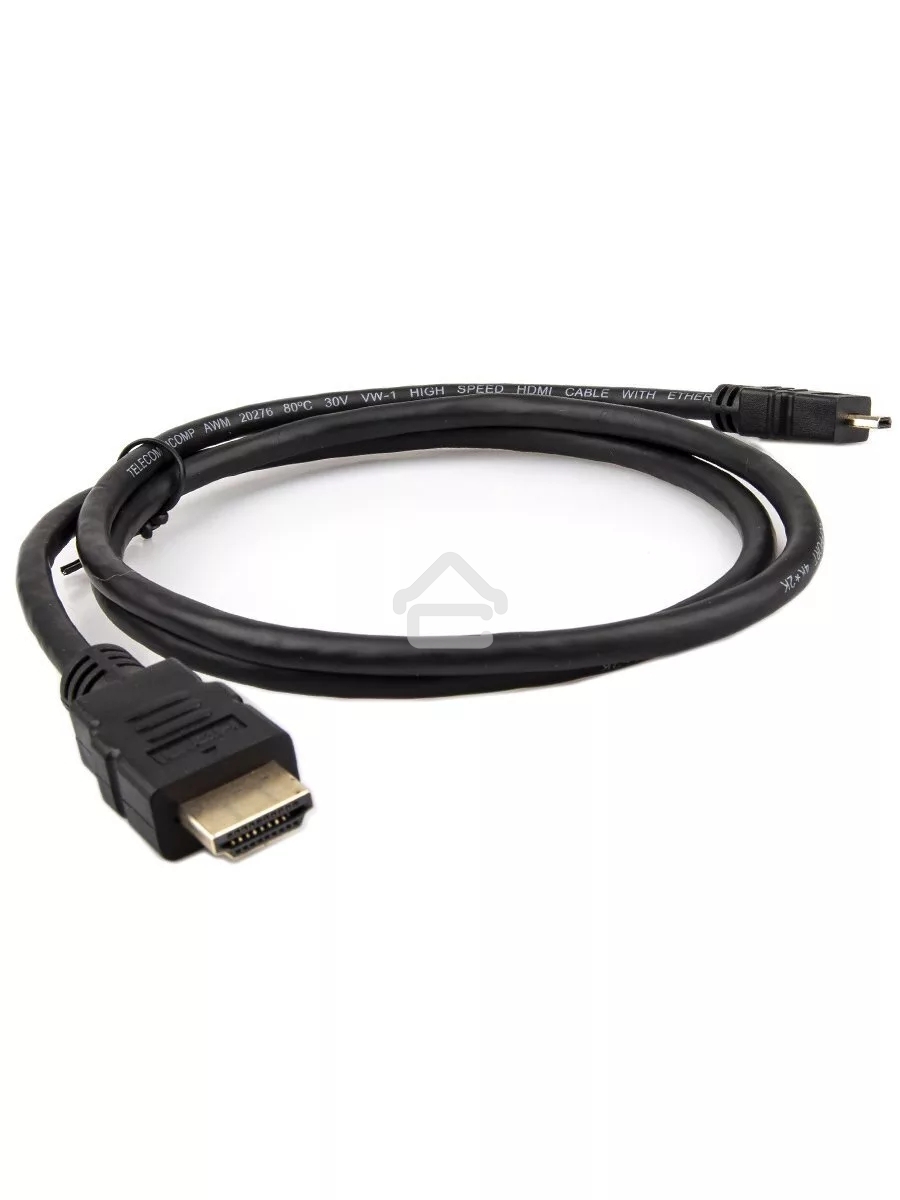 Кабель VCOM/TELECOM HDMI-19M -- MicroHDMI-19M ver 2.0+3D/Ethernet,1m Telecom <TCG206-1M>