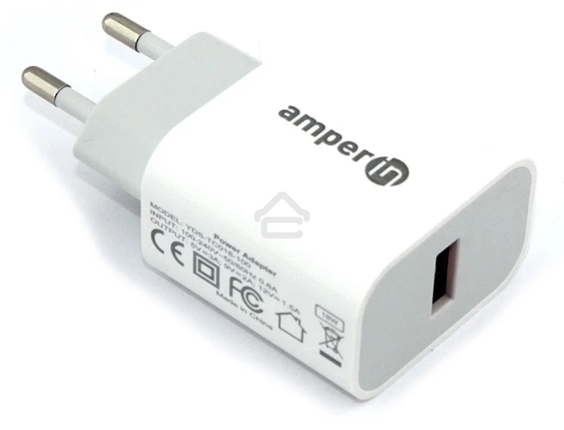 Блок питания (сетевой адаптер) Amperin USB-C (YDS-TC025-001) 25W, черный