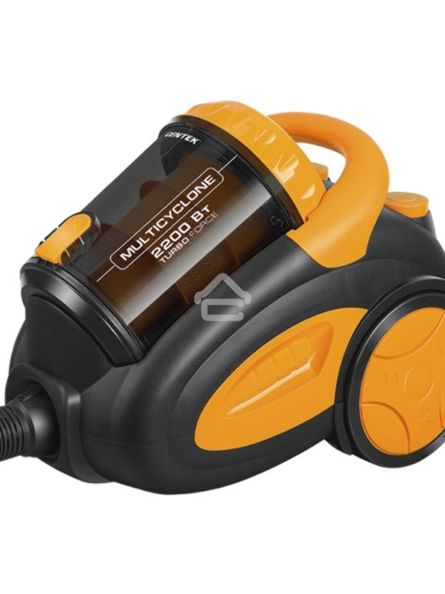 Пылесос Centek CT-2520 Orange оранжевый/черный, 400/2200 Вт, уборка сухая, пылесборник циклонный фильтр, 2 л