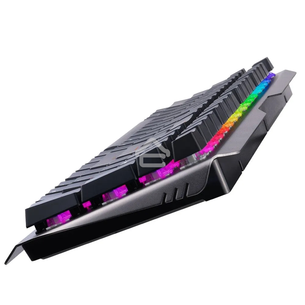 Клавиатура проводная игровая Mad Catz S.T.R.I.K.E. 13 US БЕЗ РУССКОЙ РАСКЛАДКИ черная (CHERRY MX RED Switch, 96 кл., RGB подсветка, USB)