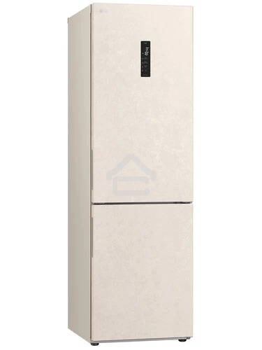 Холодильник LG GC-B459AEMW бежевый двухкамерный 234/110л морозилка снизу, No Frost