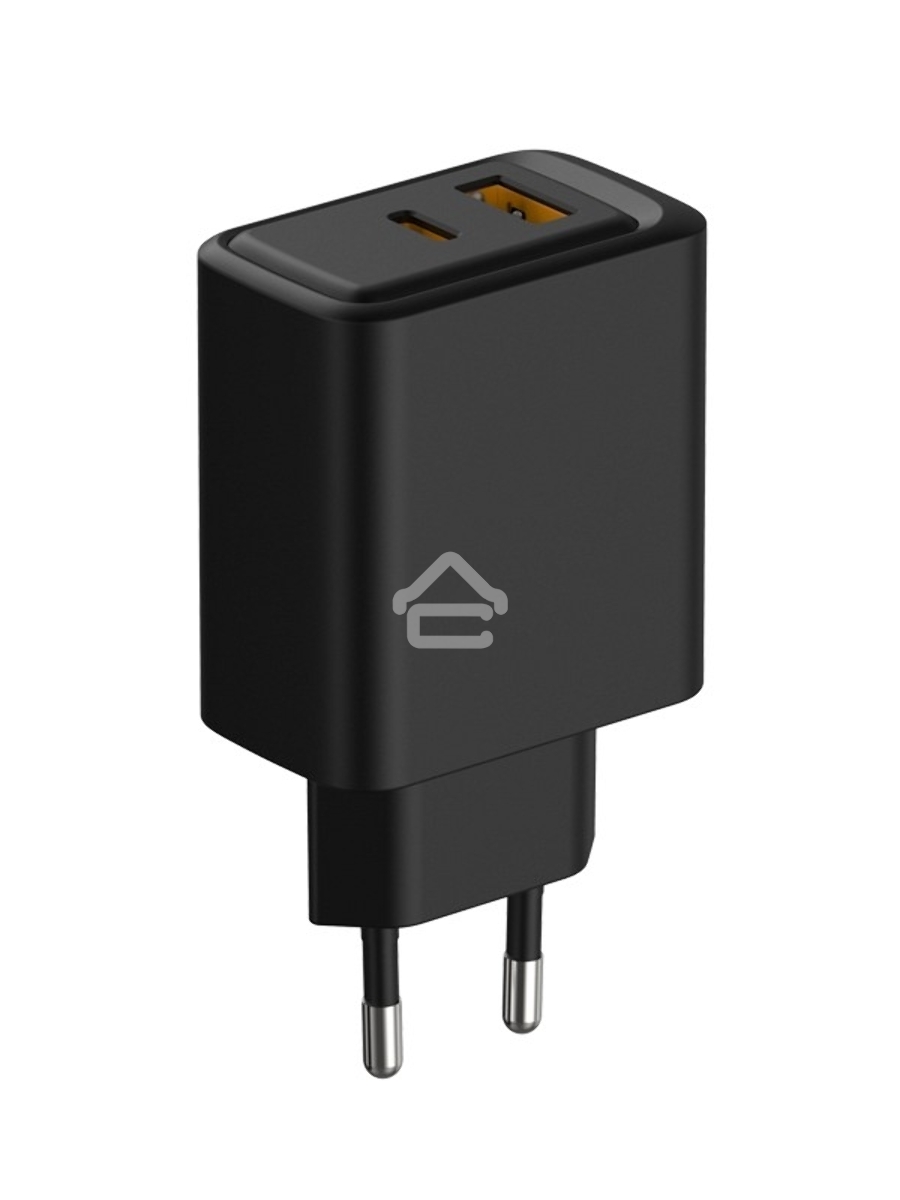 Сетевое зарядное устройство Rexant с портами USB-A и USB-C, 30Вт, черный