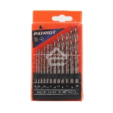 Набор сверл по металлу PATRIOT, HSS, 13 шт: 1,5-6,5 мм, в пластиковом боксе