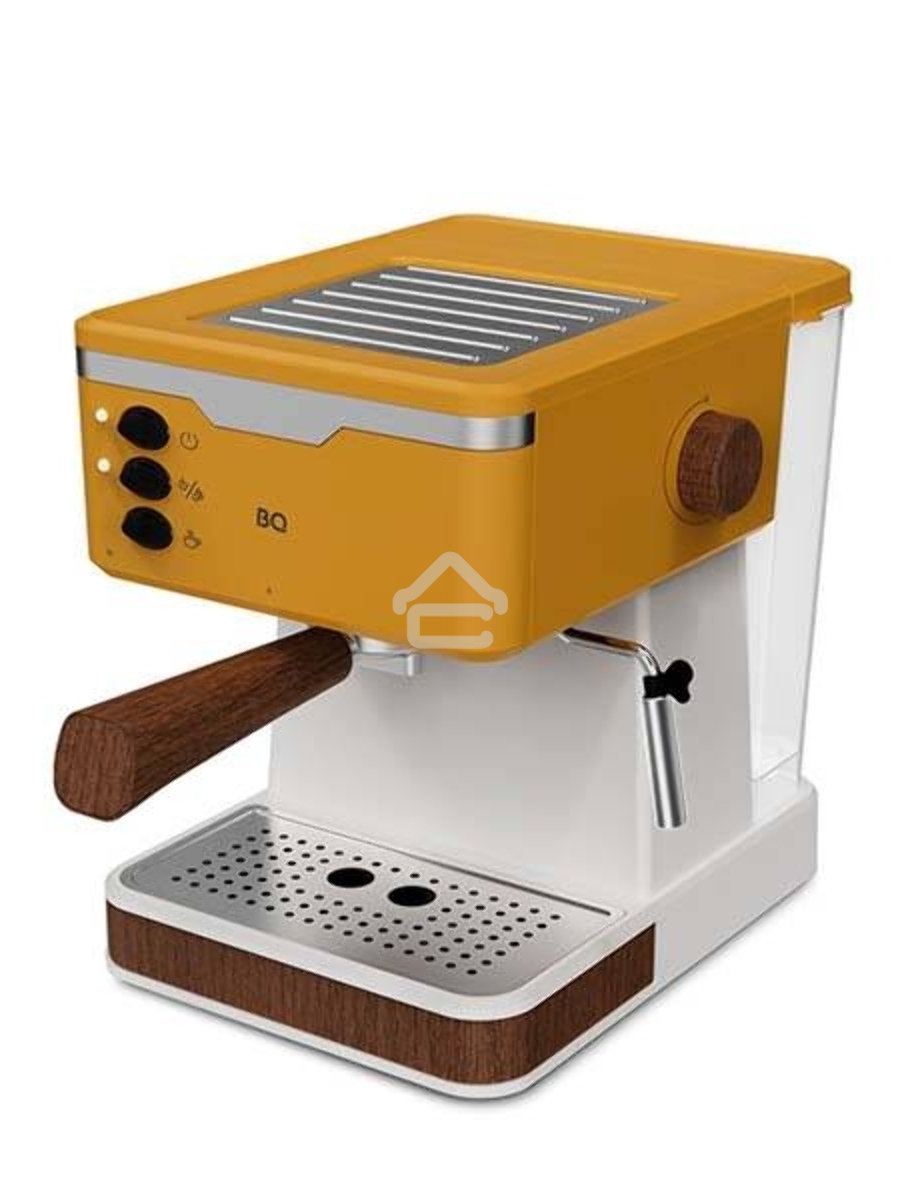 Кофеварка эспрессо BQ CM2006 желтый, исп. кофе - молотый, 1.7 л, 850 Вт, 20 Бар.