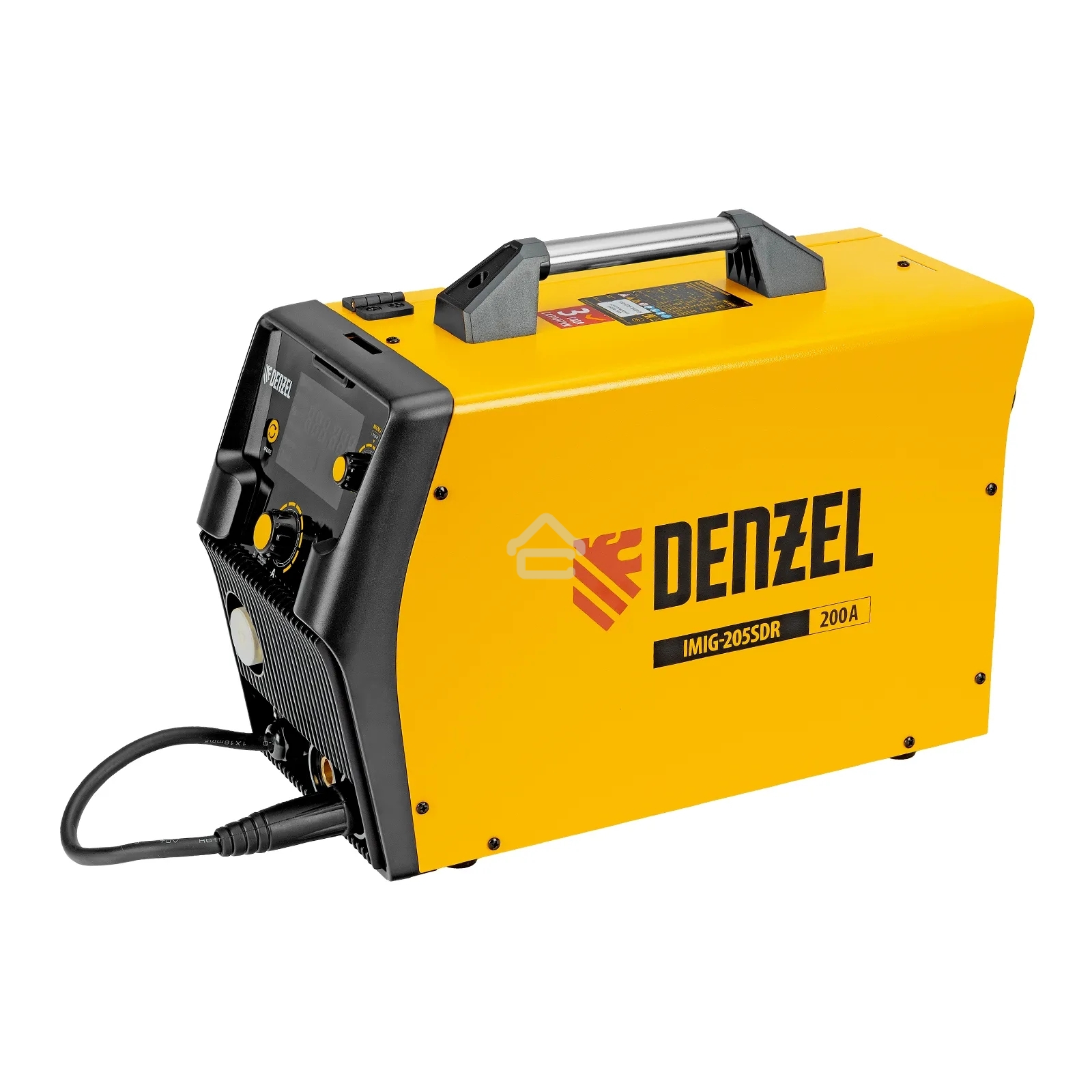 Аппарат инвертор. полуавтомат. cварки IMIG-205SDR, 200 А, ПВ 60%, катушка 5 кг Denzel