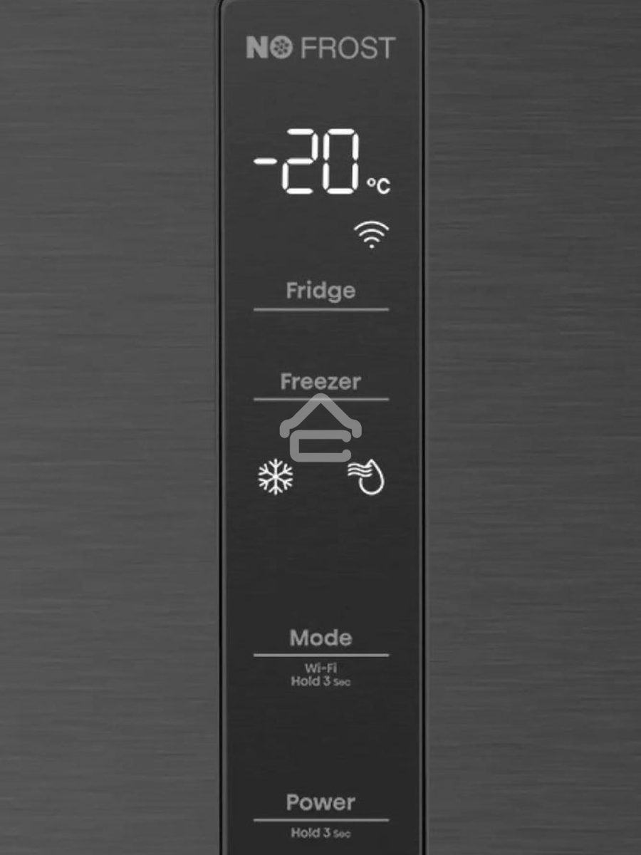 Холодильник Hisense RT641N4AF1 черный, двухкамерный, 366/169, морозилка снизу, Total No Frost