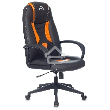 Кресло игровое Zombie 8 черный/оранжевый, искусственная кожа, крестовина пластик Кресло игровое Zombie 8 черный/оранжевый, искусственная кожа, крестовина пластик