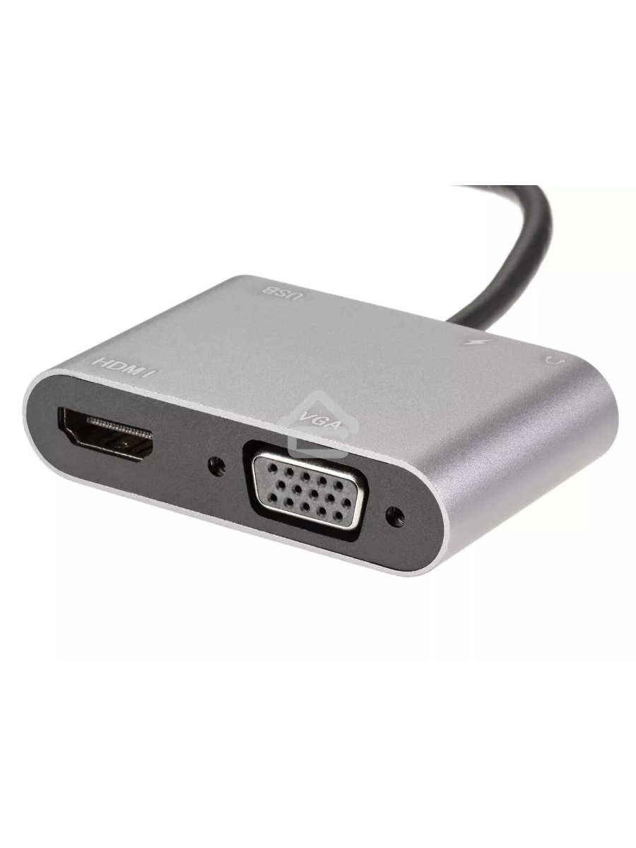 Адаптер USB Type-Cm-->VGA, HDMI 4k*30Hz, USB3.0, PD, Audio,iOpen (Aopen/Qust/VCOM)<ACU4511>