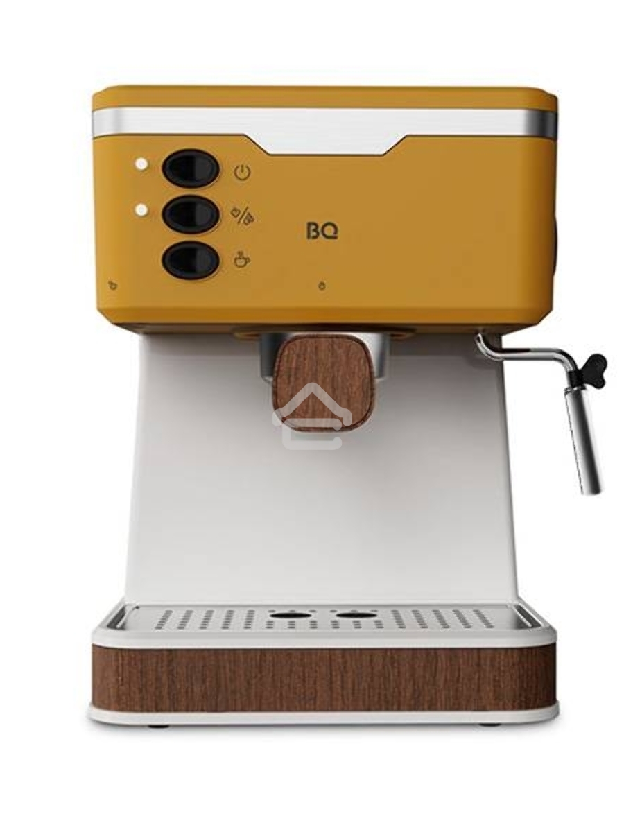 Кофеварка эспрессо BQ CM2006 желтый, исп. кофе - молотый, 1.7 л, 850 Вт, 20 Бар.