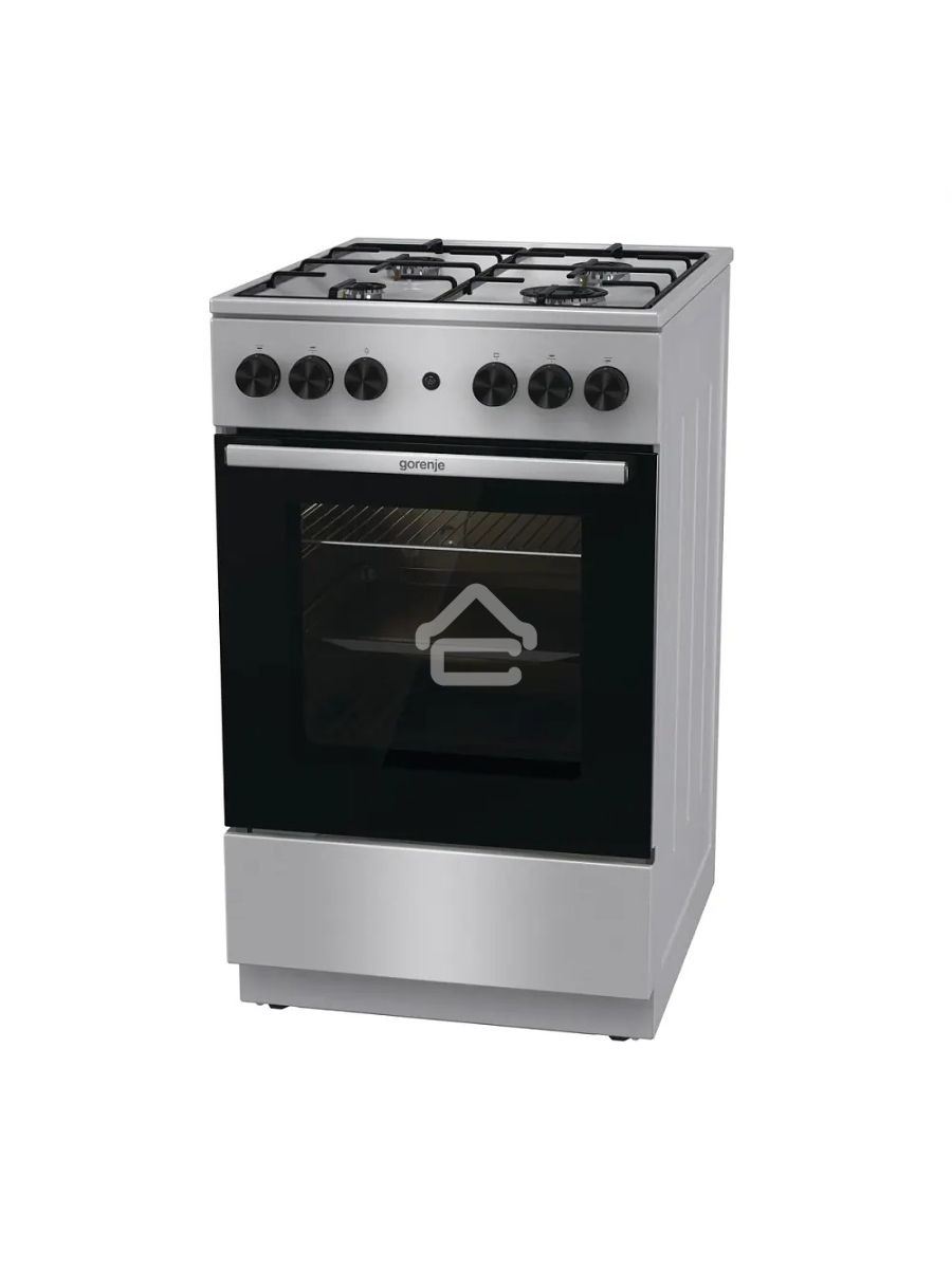 Плита газовая Gorenje GGI5A21XJ серебристый, конфорок 4 газовых, духовка 61 л, 50 см x 85 см x 59.4 см