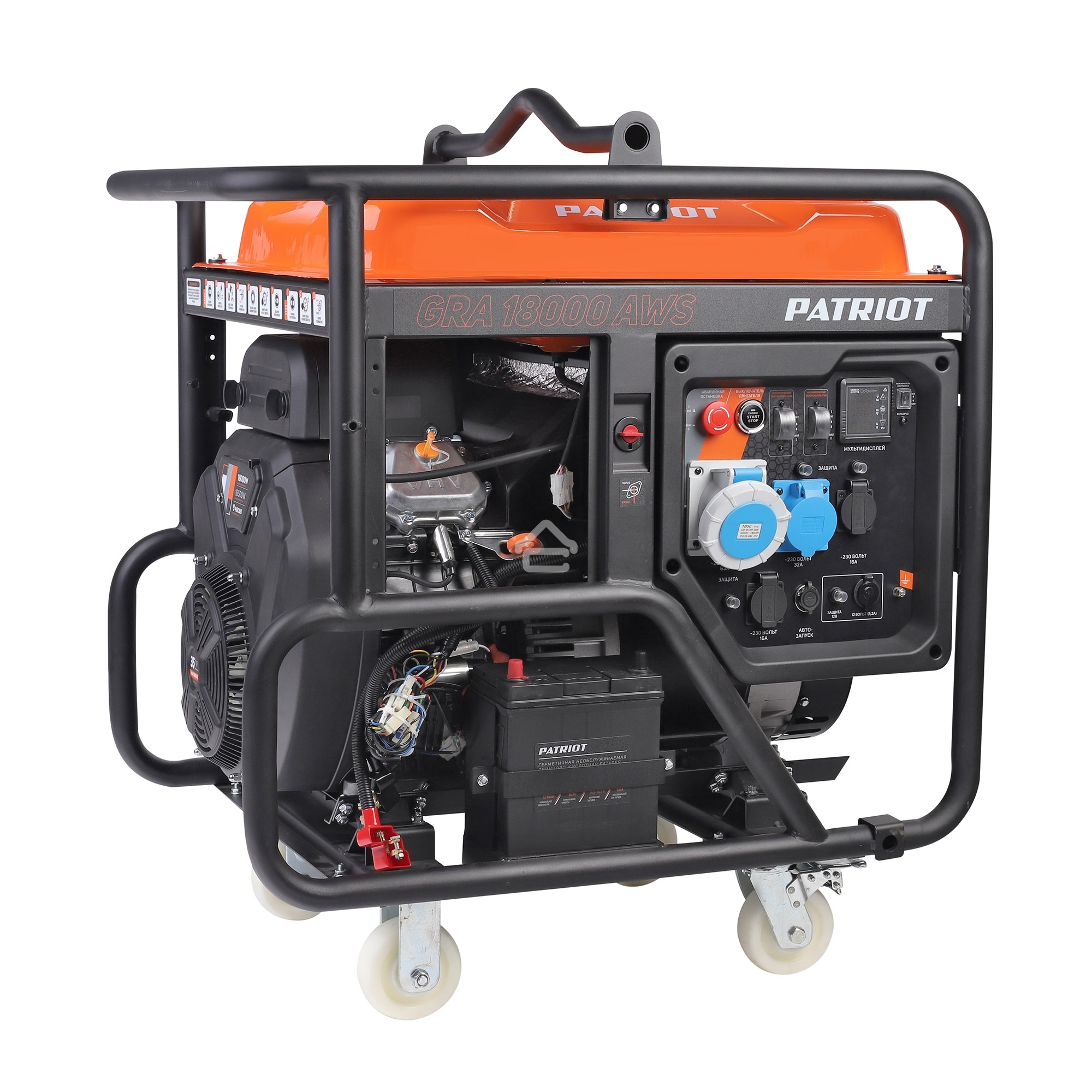 Электрогенератор бензиновый Patriot GRA 18000AWS, 18 кВт, 75дБ, 260 кг