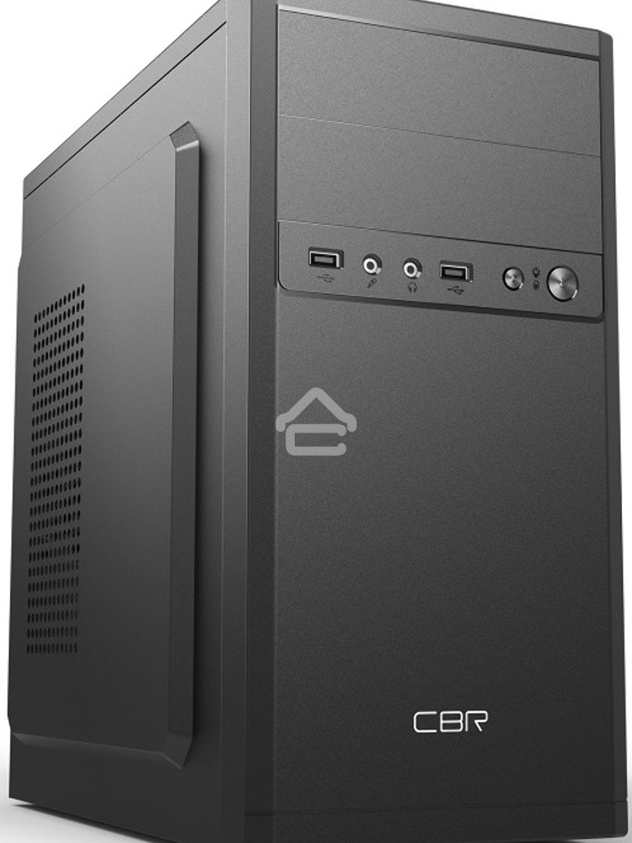 Компьютерный корпус mATX Minitower RD873, c БП PSU-ATX450-12EC, 2*USB 2.0, HD Audio+Mic, Black CBR PCC-MATX-RD873-450W