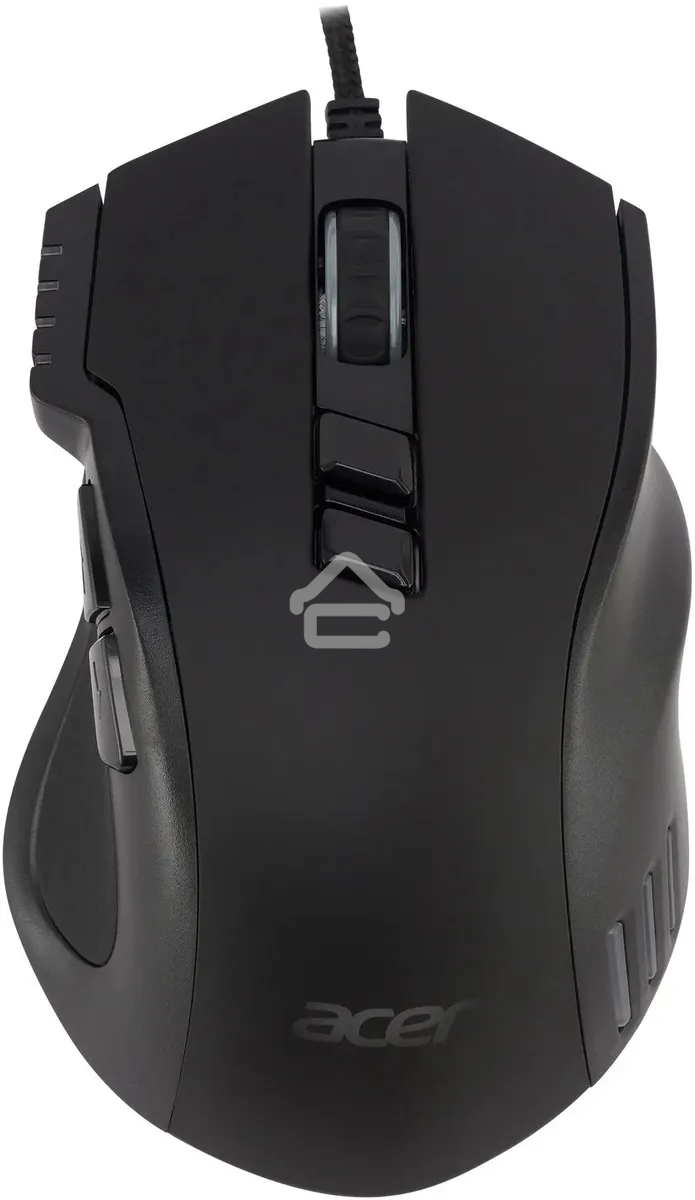 Мышь проводная Acer OMW150 черный, 4800 dpi, USB, кнопки - 8