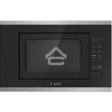 Микроволновая печь встраиваемая LEX BIMO 20.02 нержавеющая сталь/черный, 20 л, 700 Вт, переключатели - сенсор