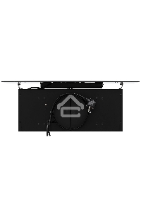 Вытяжка кухонная вертикальная Krona AURA 600 FRAME BLACK S черный с прозрачным кантом