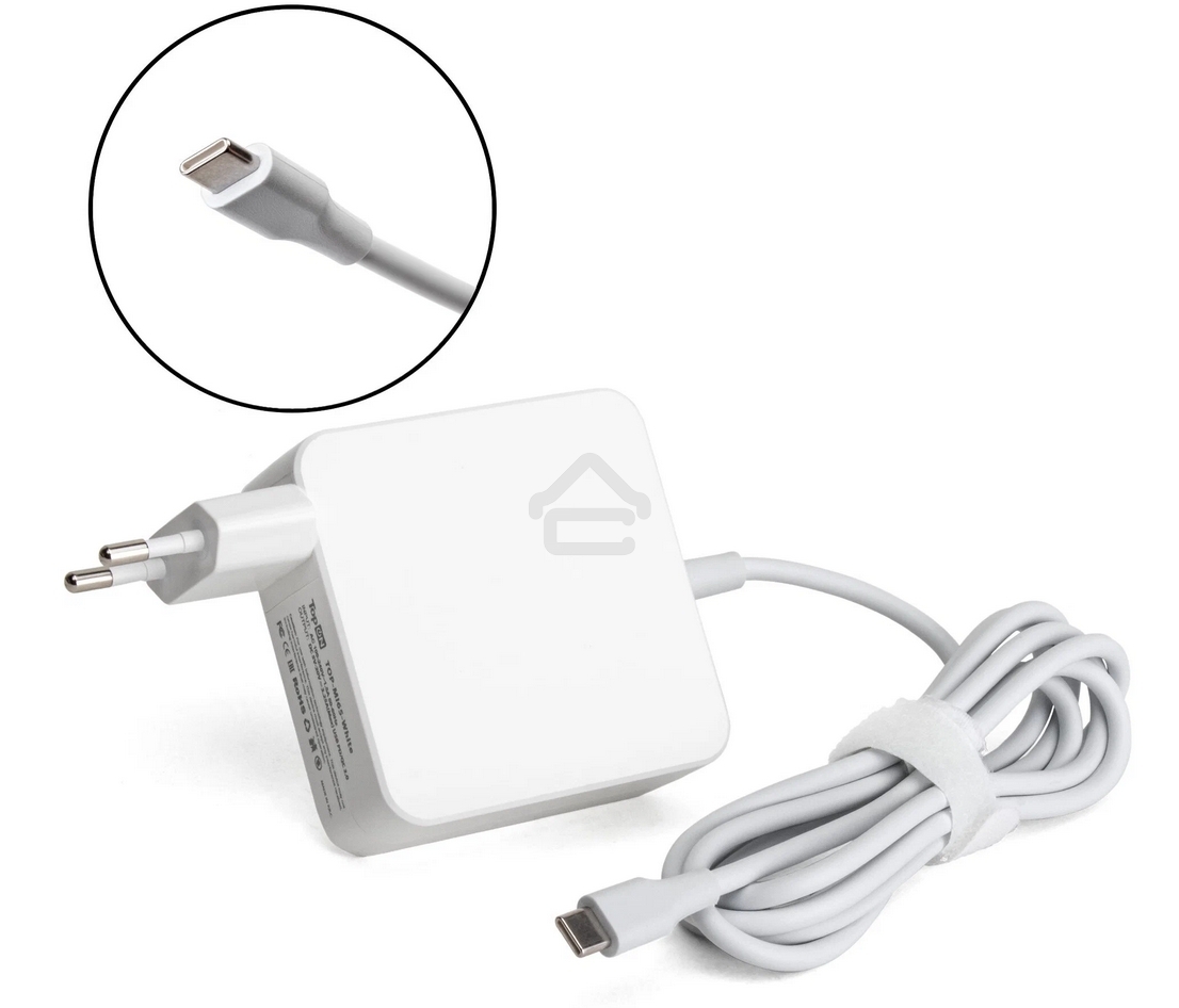 Блок питания (сетевой адаптер) Amperin USB-C (YDS-TC065-011PK) 65W, белый