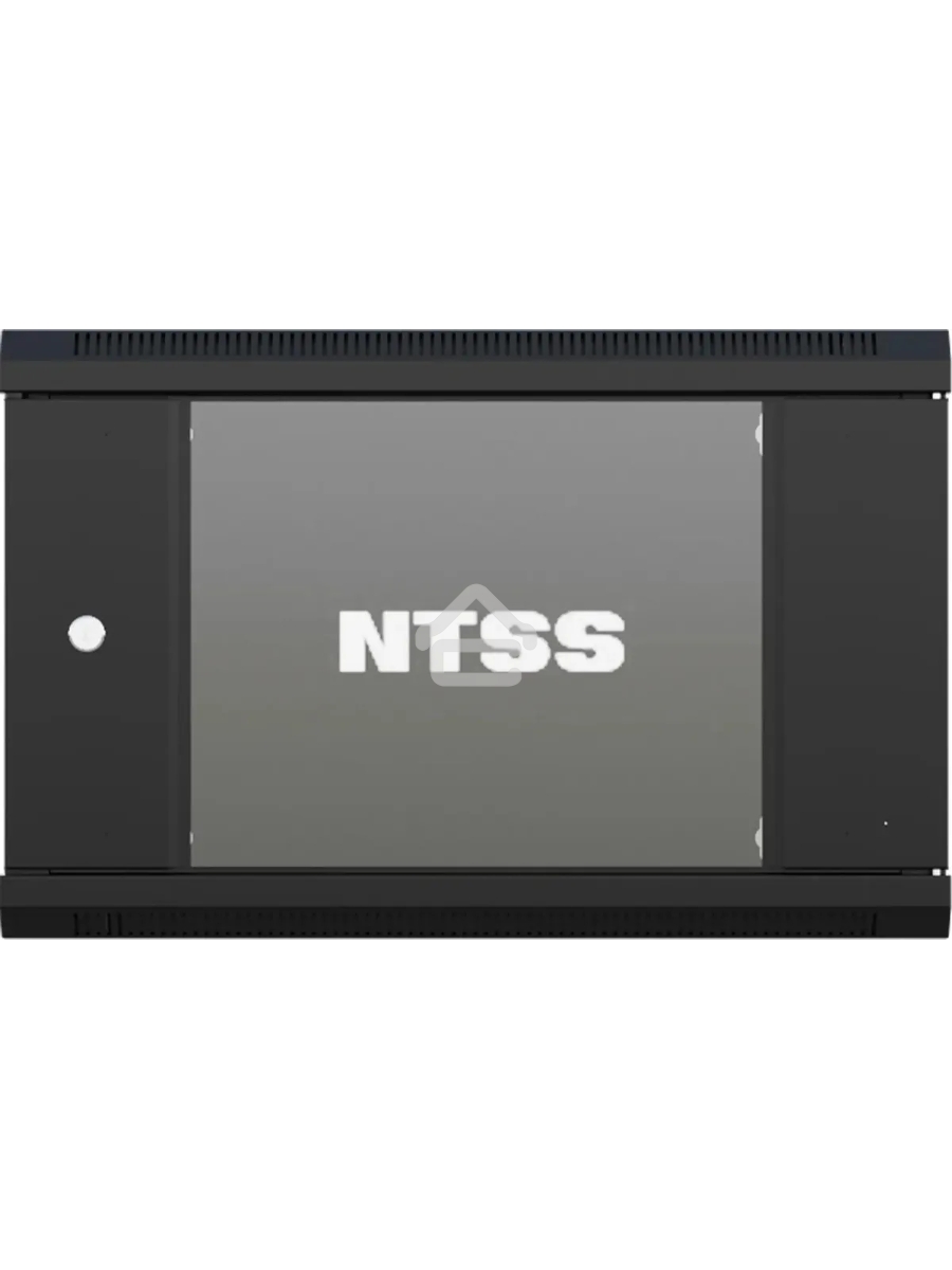 Шкаф коммутационный NTSS NTSS-W12U6045GS (NTSS-W12U6045GS-BL) настенный 12U 570x450мм пер.дв.стекл 60кг черный 350мм 22.2кг 220град. 635мм IP20 сталь