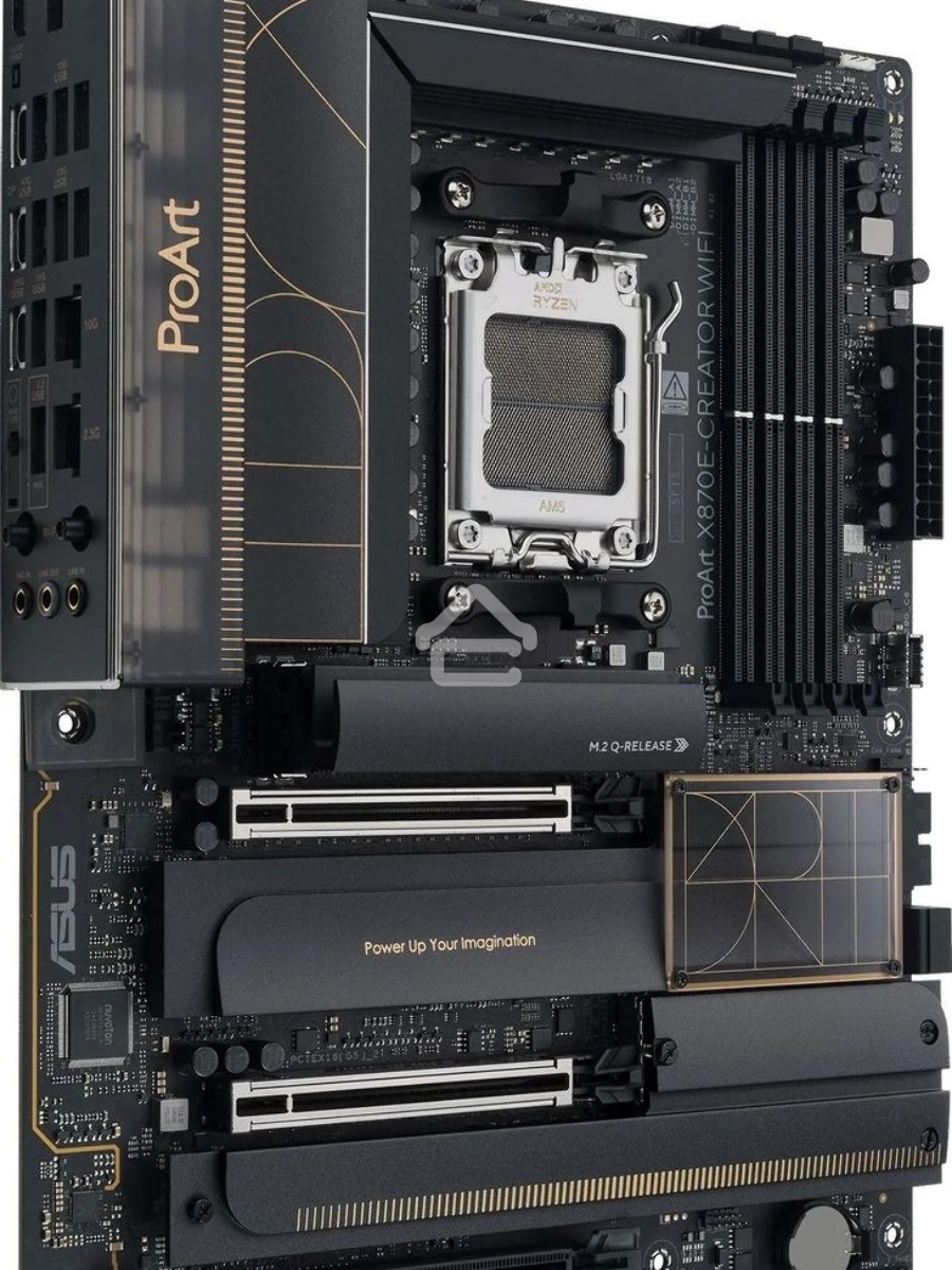 Материнская плата Asus PROART X870E-CREATOR WIFI SocketAM5 AMD X870 4xDDR5 ATX AC`97 8ch(7.1) 1 x 10Gigabit + 1 x 2.5Gigabit RAID+HDMI+DP