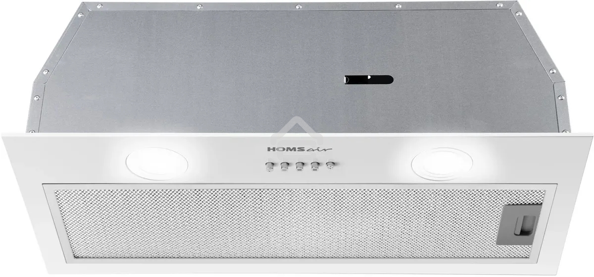 Вытяжка встраиваемая HOMSair Fleet 60 белый, 59.8 см, 520 куб. м/ч, 50 дБ
