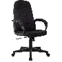 Кресло руководителя Бюрократ CH 002 Fabric 3C11 черный, крестов. пластик