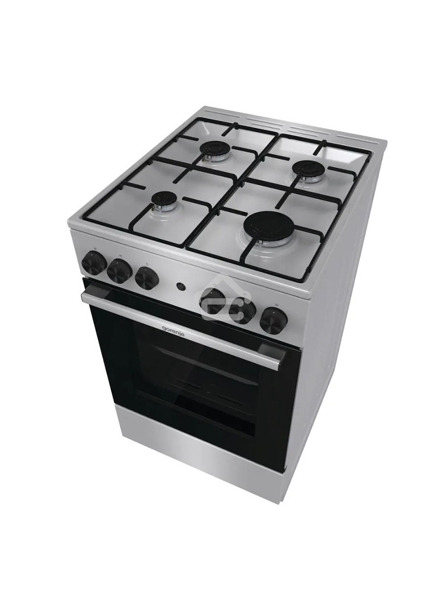 Плита газовая Gorenje GGI5A21XJ серебристый, конфорок 4 газовых, духовка 61 л, 50 см x 85 см x 59.4 см