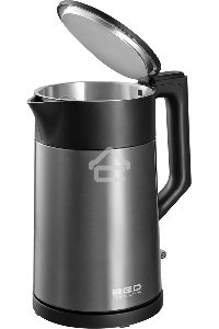 Чайник электрический Red Solution RK-M114 1.7л. 1500Вт черный/серый корпус: металл/пластик