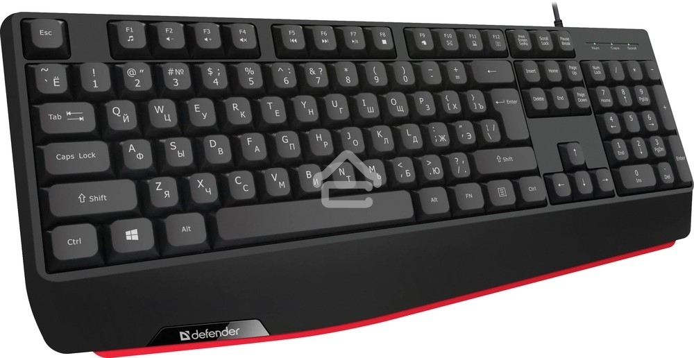 Клавиатура проводная Defender Atom HB-546, USB, черный